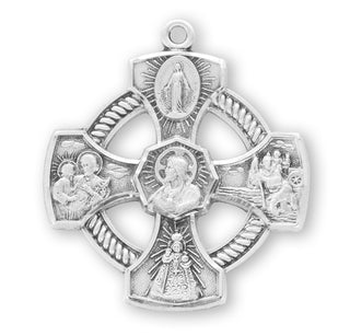 Sterling Silver 4-Way Medal