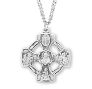 Sterling Silver 4 Way Medal 23
