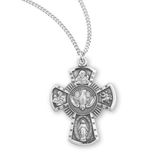 Sterling Silver 4 Way Medal 24