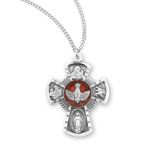 Sterling Silver 4 Way Medal 25