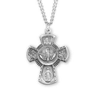 Sterling Silver 4 Way Medal 26