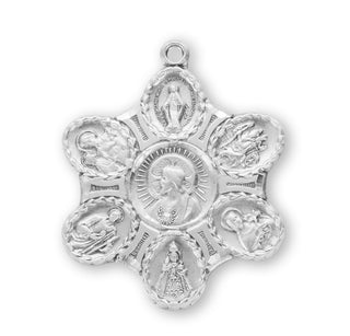 Sterling Silver 7-Way Medal