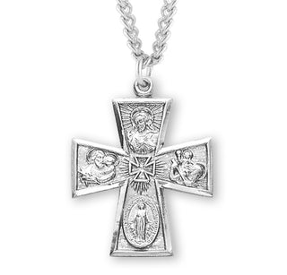 Sterling Silver 4 Way Medal 32