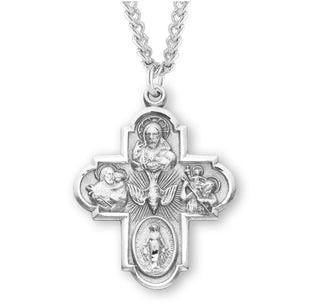 Sterling Silver 4 Way Medal 33