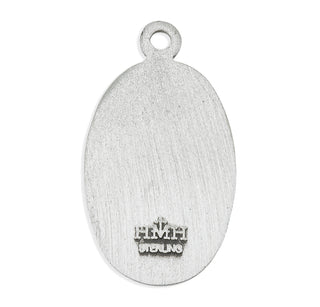 Sterling Silver Oval St. Christopher Medal