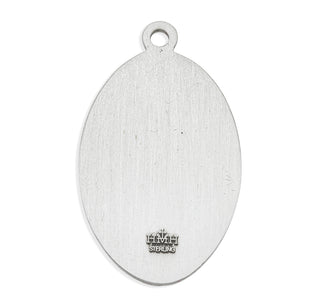 Sterling Silver Oval St. Christopher Medal