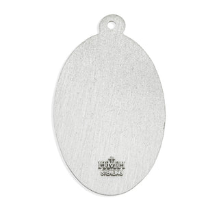 Sterling Silver Oval St. Christopher Medal