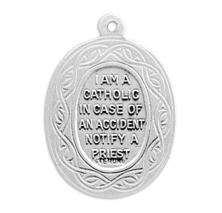 Sterling Silver Round St. Christopher Medal