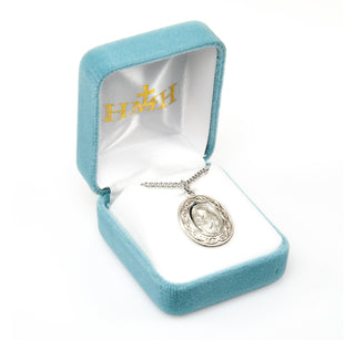 15/16-inch Sterling Silver St. Anthony Medal with 18-inch Chain