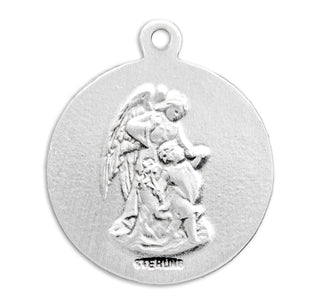 Sterling Silver Round St. Michael Medal