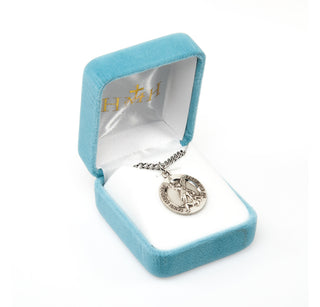 Sterling Silver Round St. Michael Medal