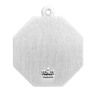 Sterling Silver Octagon Shaped St. Michael Medal