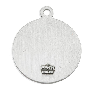 Sterling Silver Round St. Michael Medal