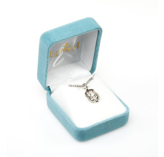 Sterling Silver Badge Shaped St. Michael Medal