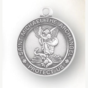 Sterling Silver Oval St. Michael Medal