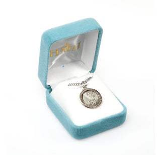 Sterling Silver Round St. Michael Medal