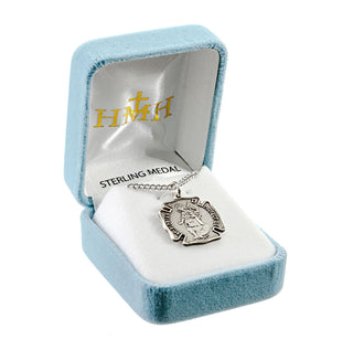 Saint Florian Sterling Silver Firefighters Medal