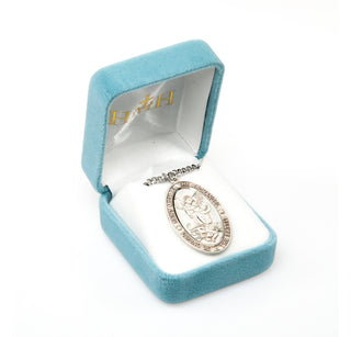 Sterling Silver Oval St. Michael Medal