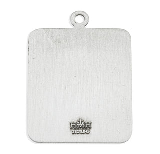 Sterling Silver Square Shaped St. Michael Medal