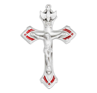 Holy Spirit Sterling Silver Crucifix