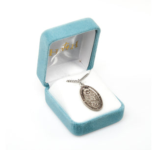 Sterling Silver Oval St. Michael Medal
