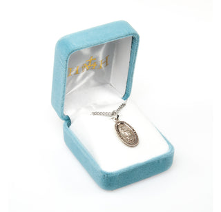 Sterling Silver Oval St. Michael Medal