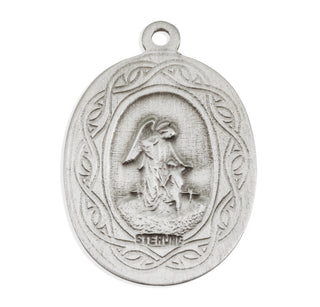 Sterling Silver Oval St. Michael Medal