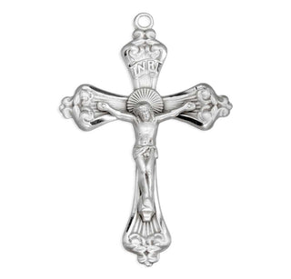 2-inch Sterling Silver Crucifix with 24-inch Chain