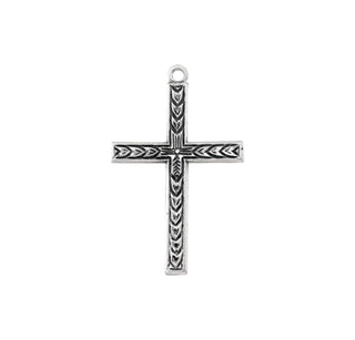 15/16-inch Sterling Silver Cross with 20-inch Chain