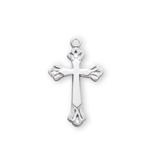 1-inch Sterling Silver Cross with 18-inch Chain