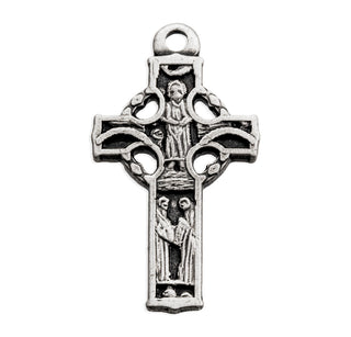 11/16-inch Sterling Silver Celtic Cross with 18-inch Chain