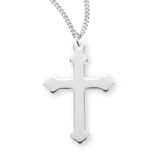 1 Inch Sterling Silver Cross With 18 Inch Chain 2