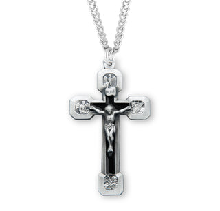 Four Evangelists Sterling Silver Crucifix
