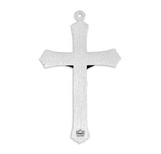 1 11/16-inch Sterling Silver Crucifix with 24-inch Chain