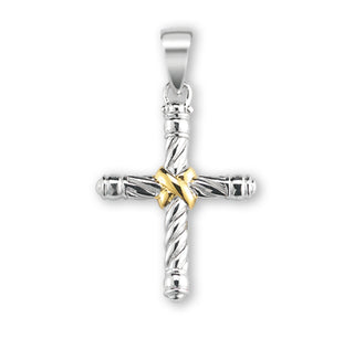 1-inch Sterling Silver Cross with 18-inch Chain