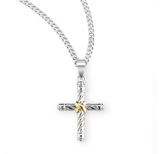 1 Inch Sterling Silver Cross With 18 Inch Chain 5