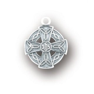 Sterling Silver Heart Shaped Blue Enameled Miraculous Medal