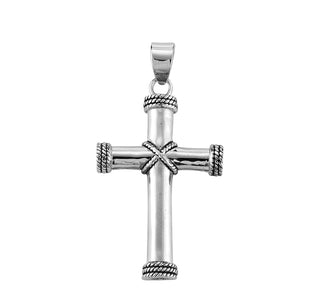 1 5/8-inch Sterling Silver Cross with 24-inch Chain