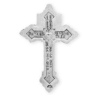 2-inch Sterling Silver Pardon Crucifix with 24-inch Chain