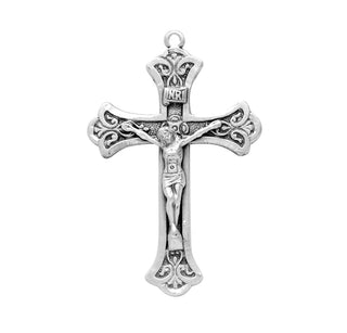 1 3/8-inch Sterling Silver Crucifix with 20-inch Chain