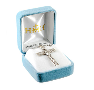 Sterling Silver Detailed Crucifix