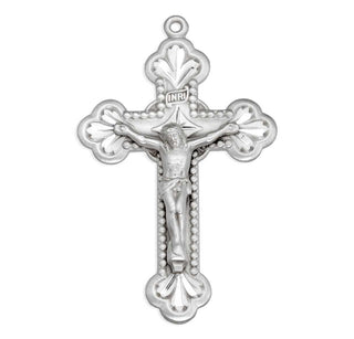 2-inch Sterling Silver Crucifix with 24-inch Chain