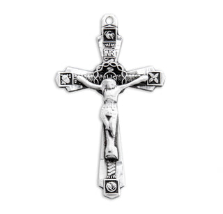 1-inch Sterling Silver Crucifix with 18-inch Chain