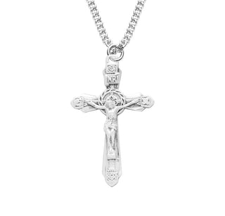 1 Inch Sterling Silver Crucifix With 18 Inch Chain 4