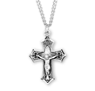 1 1 2 Inch Sterling Silver Crucifix With 24 Inch Chain 1