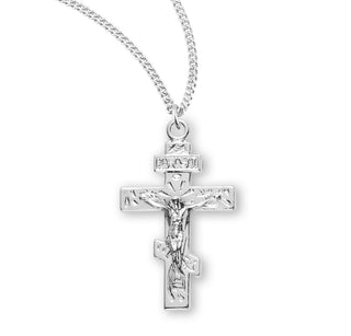 3 4 Inch Sterling Silver Crucifix With 18 Inch Chain