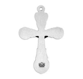 1 7/8-inch Sterling Silver "Angels Crucifix" with 24-inch Chain