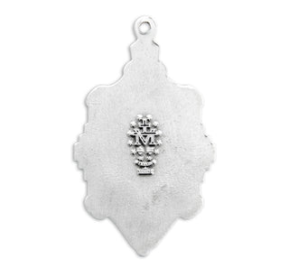 Sterling Silver Fancy Enameled Miraculous Medal