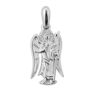 Sterling Silver Saint Michael Angel Pendant