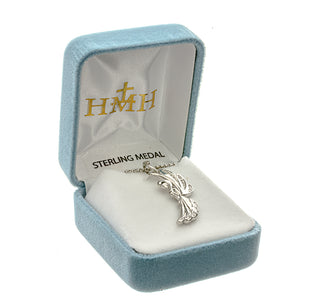 Sterling Silver Angel Profile with CZ Wings & Accents